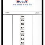 Bulls Styrene Scoreboard 60x30 cm Black