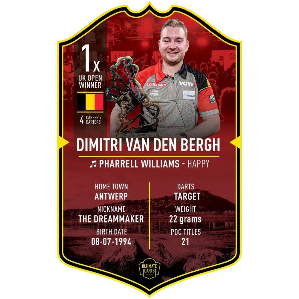 Ultimate Darts Card Dimitri Van Den Bergh