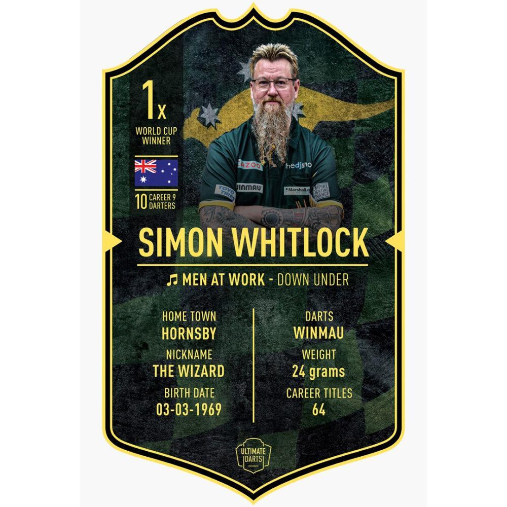 Ultimate Darts Card Simon Whitlock