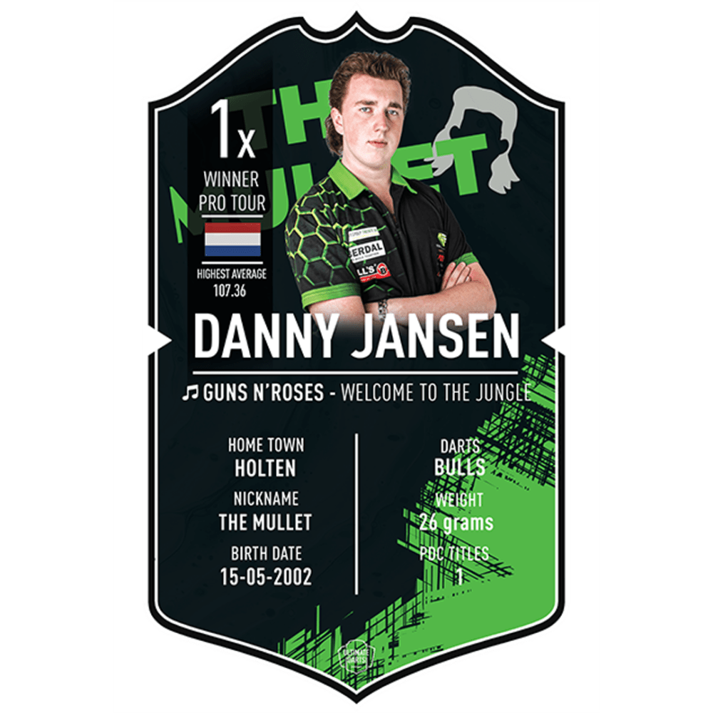 Ultimate Darts Card Danny Jansen