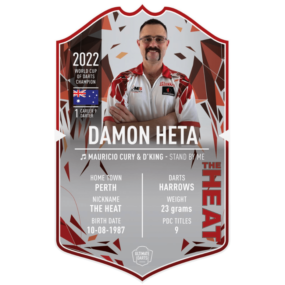 Ultimate Darts Card Damon Heta