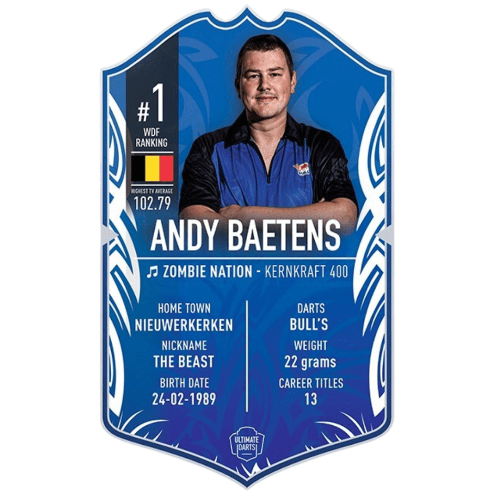 Ultimate Darts Card Andy Baetens