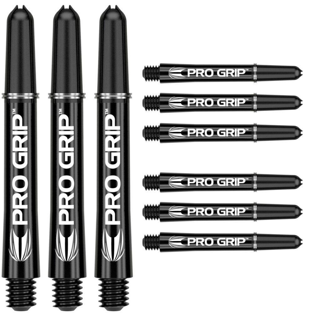 Target Pro Grip 3 Set Black - Dart Shafts