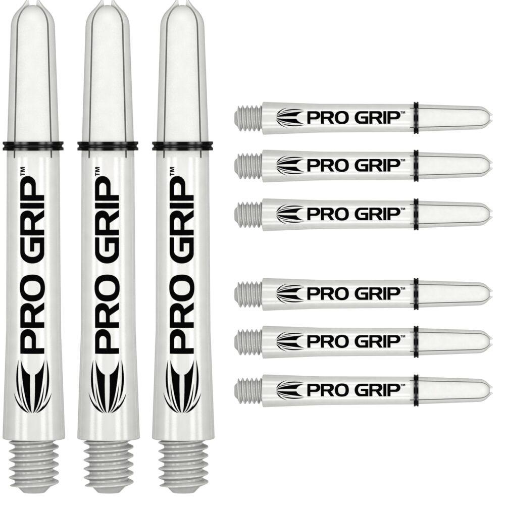 Target Pro Grip 3 Set White - Dart Shafts