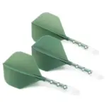 Cuesoul ROST T19 Integrated Dart Flight Standard Shape Clear Green