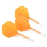 Cuesoul ROST T19 Integrated Dart Flight Standard Shape Clear Orange