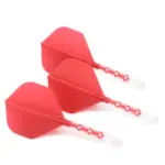 Cuesoul ROST T19 Integrated Dart Flight Standard Shape Clear Red